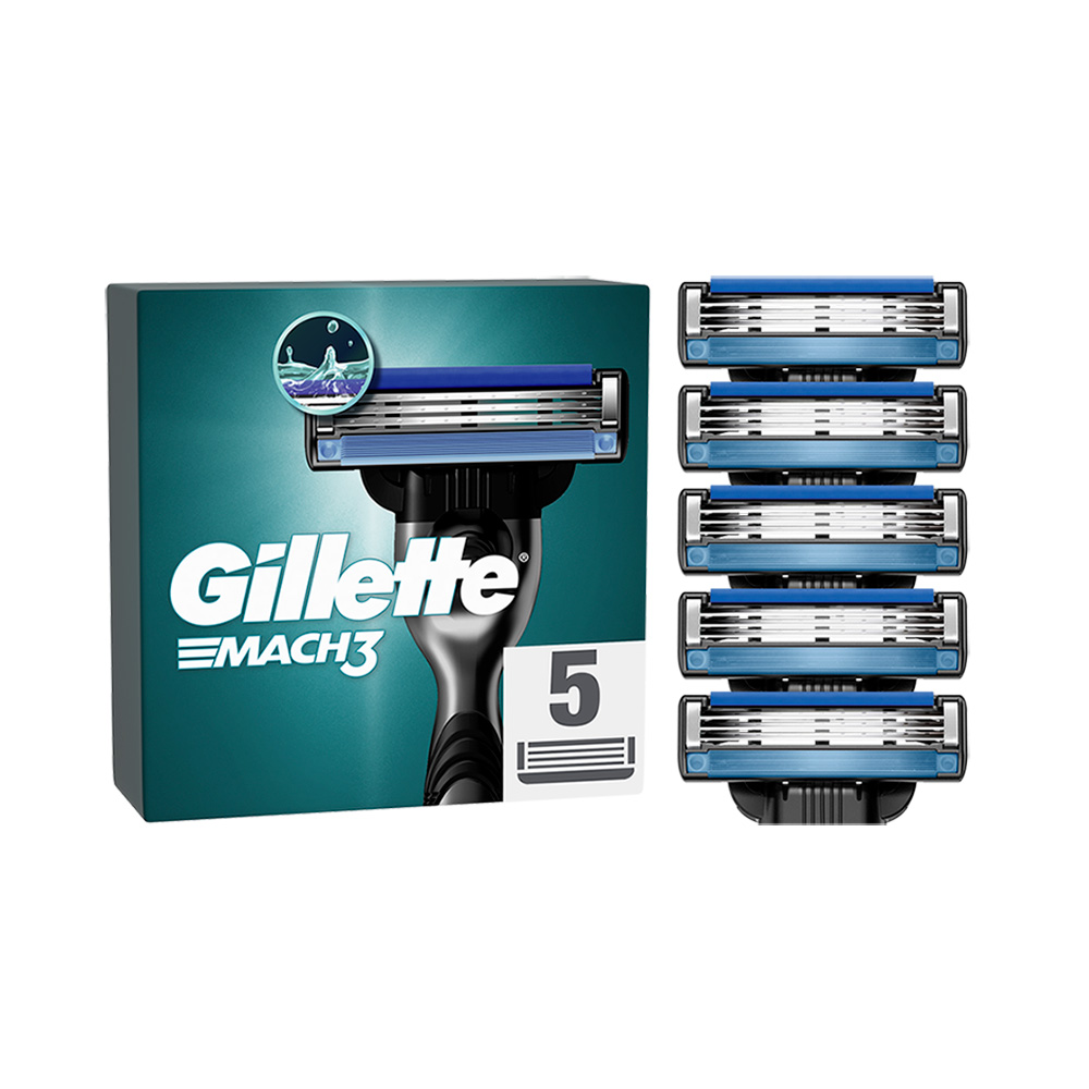 GILLETTE - MACH3 Ανταλλακτικές κεφαλές ξυρίσματος - 5τεμ.